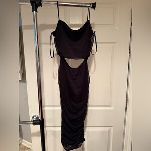 Windsor Black Cut Out Ruched Bodycon Dress